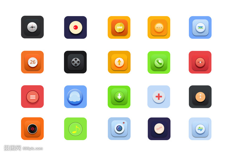 手機應用圖標 軟件產品設計的關鍵元素